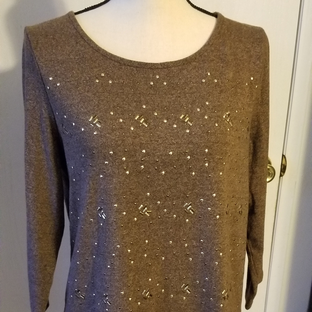 Woman's Rafaella Browm Top Size XL